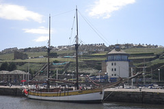 Sailing Ship In Front Of The Beacon Centre