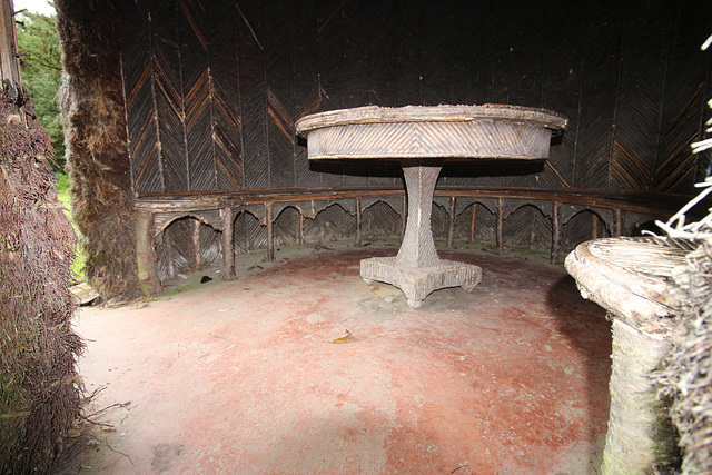 Detail of interior of 1834 Garden Pavilion, Traquir House, Borders, Scotland