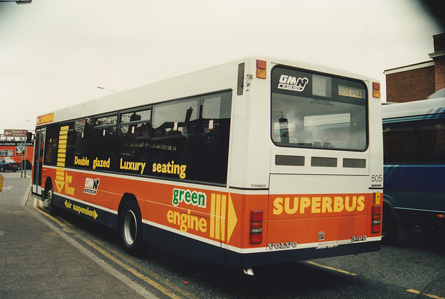 GM Buses North 505 (M505 PNA) in Manchester – 16 Apr 1995 (261-19)