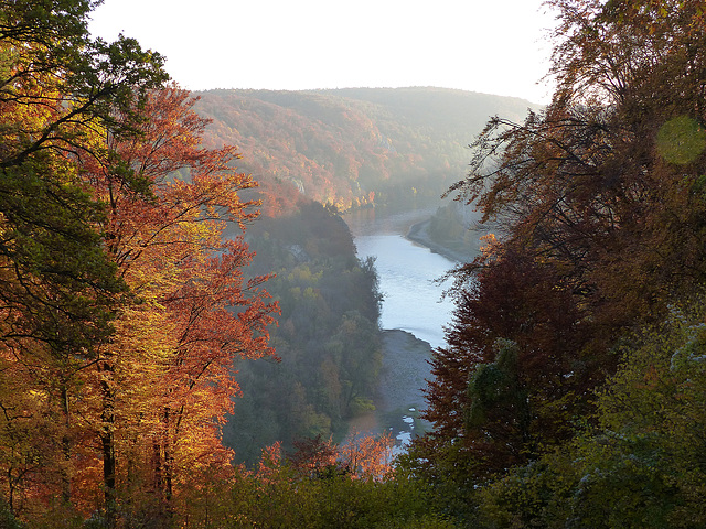 Donautal in der Abendsonne