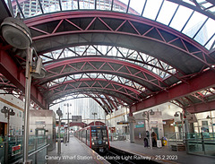 Canary Wharf DLR station 25 2 2023