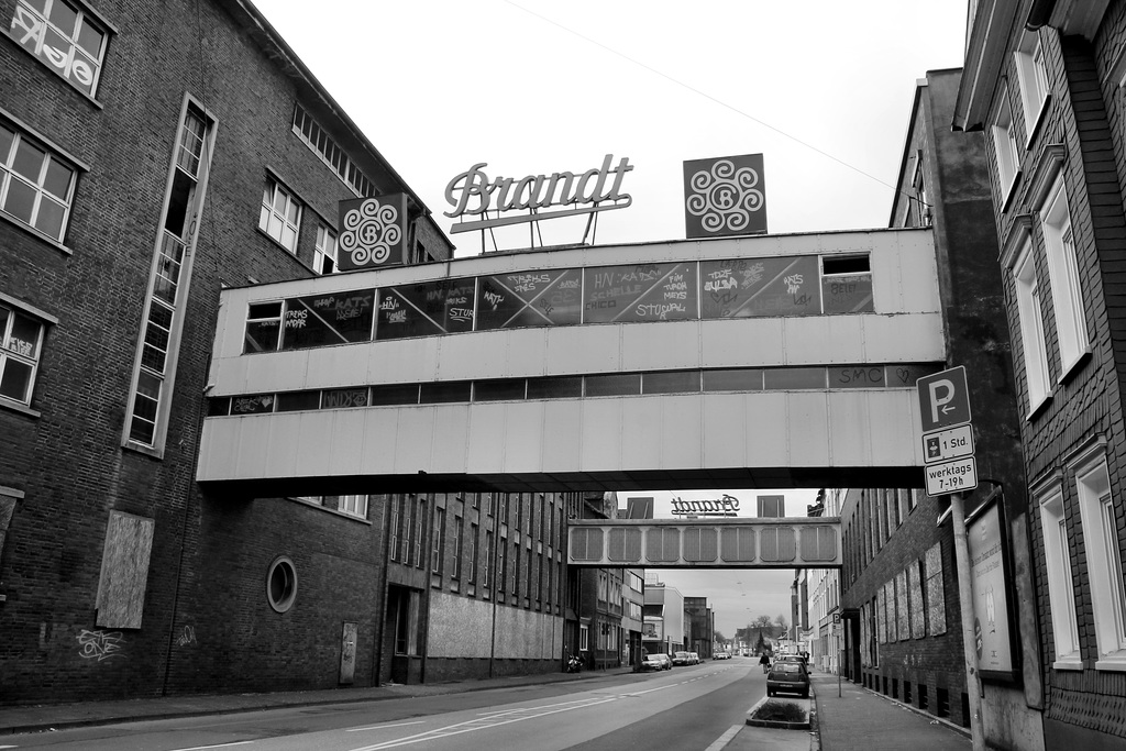 Die "Brandt-Brücke" der alten Zwiebackfabrik (Hagen-Westerbauer) / 26.02.2017