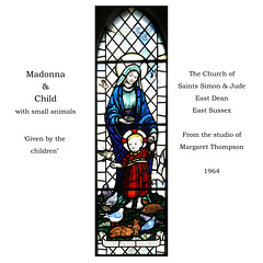 St Simon & St Jude Madonna Child & animals 1964