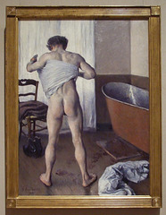 Man at his Bath by Caillebotte in the Boston Museum of Fine Arts, July 2011