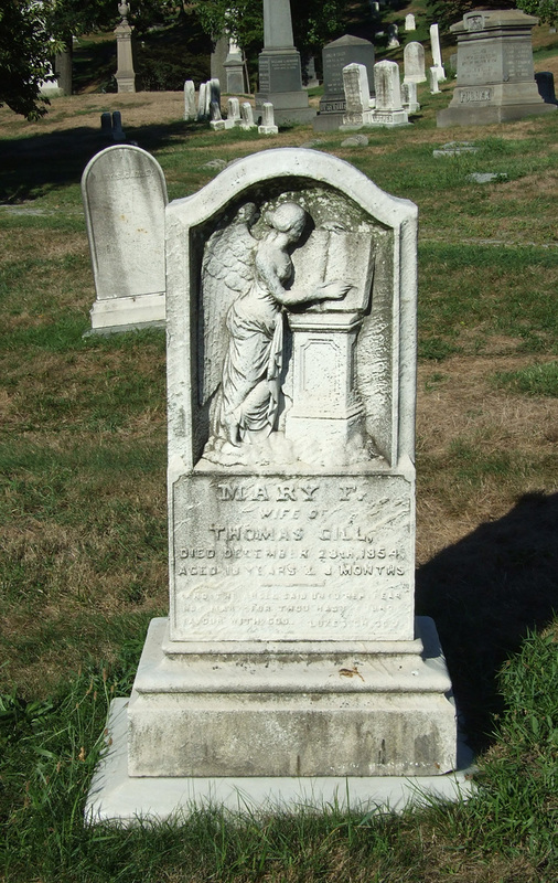 Mary Gill Grave in Greenwood Cemetery, September 2010