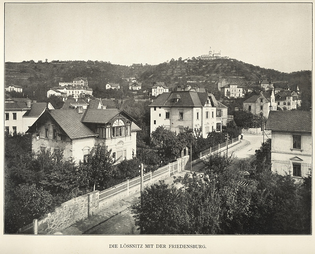 Album von Dresden: Lössnitz mit Friedensburg