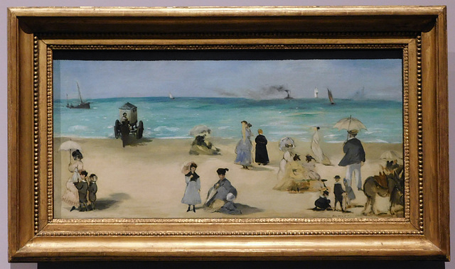 On the Beach Boulogne-sur-Mer by Manet in the Metropolitan Museum of Art, December 2023