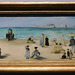 On the Beach Boulogne-sur-Mer by Manet in the Metropolitan Museum of Art, December 2023