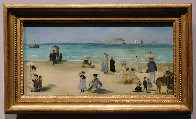 On the Beach Boulogne-sur-Mer by Manet in the Metropolitan Museum of Art, December 2023