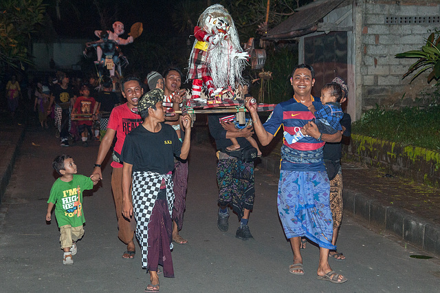 Neighboring village people in Mengwi