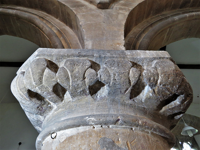 middleton stoney church, oxon late c12 north arcade capital(22)