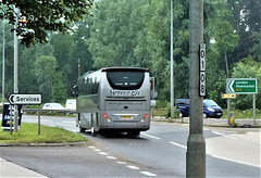 Grey's of Ely YX68 UCB on the A11 at Fiveways, Barton Mills - 3 Jul 2021 (P1080953)