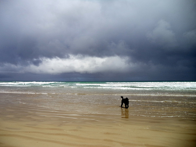 storm clouds over Waratah Bay