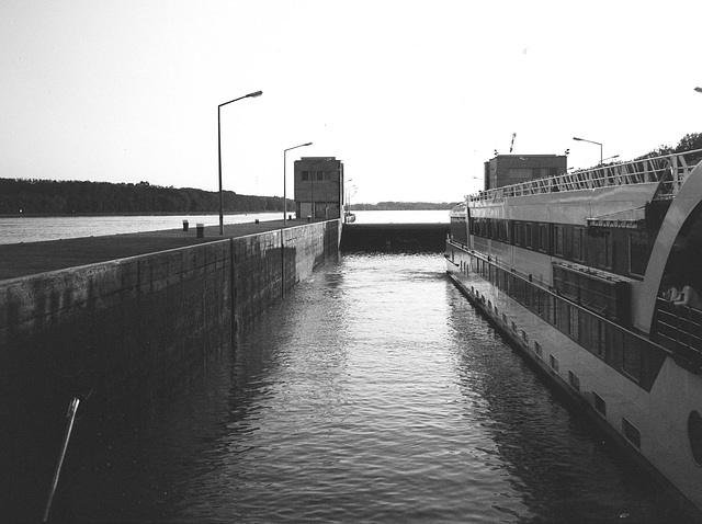 Lock on River Danube