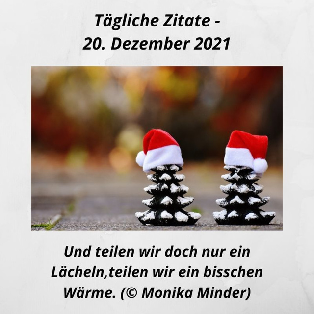 Tägliche Zitate - 20. Dezember 2021