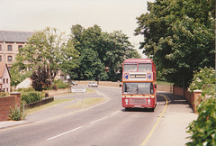 Eastern Counties VR307 (PRC 853X) in Mildenhall – 18 Jun 1994 (228-05)