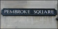 Pembroke Square street sign