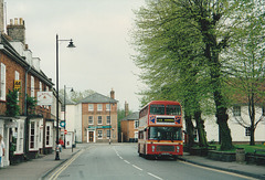 Eastern Counties VR307 (PRC 853X) in Mildenhall – 27 Apr 1994 (221-2)