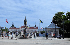 Historische Uhr vor der Seebrücke Ahlbeck