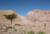 Israel, The Mountains of Eilat, Pink Chalk on the Wall of the Red Canyon