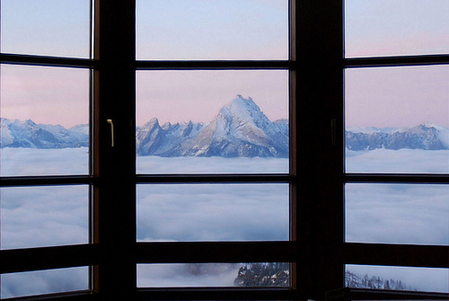 Der  Watzmann vom Stöhrhaus /Untersberg- bei Sonnenaufgang