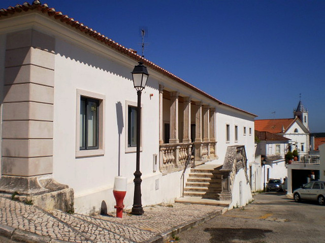 Parish Centre, with Parish Church on the background.