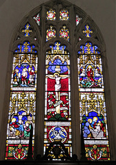 chilton foliat church, wilts c19 glass by willement 1845