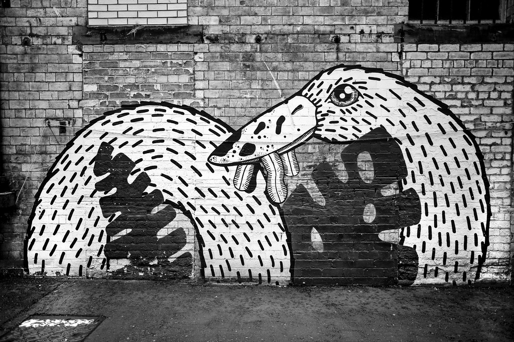 Swan (or is it a Goose?) Mural