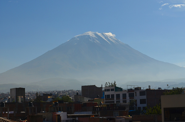 Peru, Arequipa and El Misti Volcano (5822m)