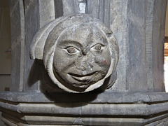 middleton stoney church, oxon (14) c14 headstop on south arcade