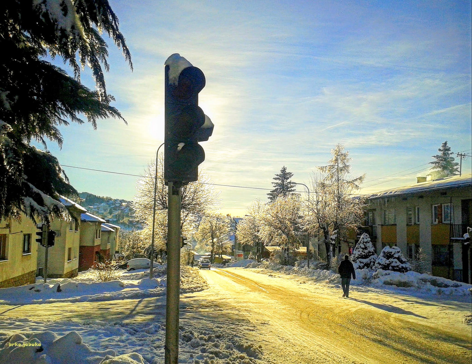 Snow morning in my street