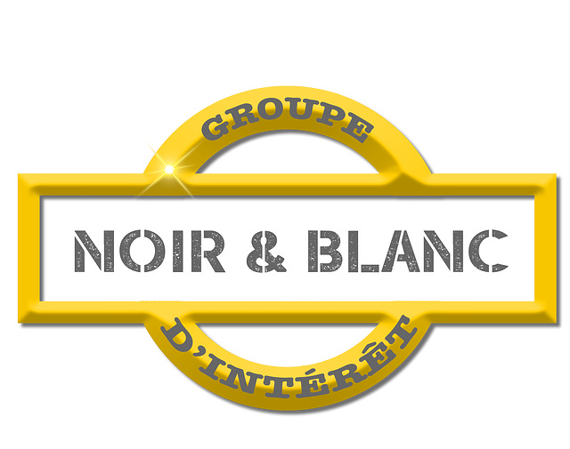 Étiquette NOIR et BLANC