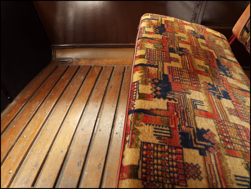 floor of an old Oxford bus