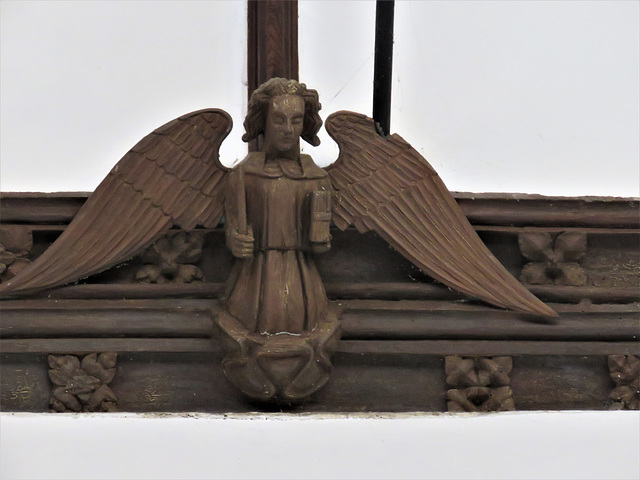 mere church, wilts , roof angel, c19 (2)