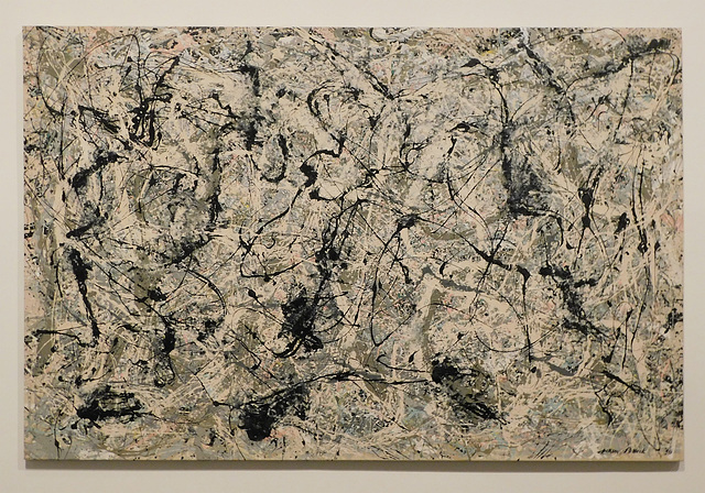 Number 28, 1950 by Jackson Pollock in the Metropolitan Museum of Art, January 2019