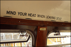 mind your head when leaving
