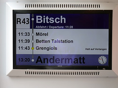 Gemütlich unterwegs in der Mattherhorn-Gotthardbahn