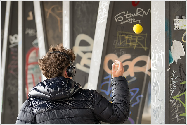 Ping Pong an der Oberhafenbrücke