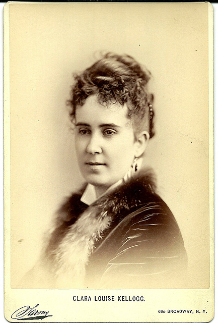 Clara Louise Kellogg by Sarony