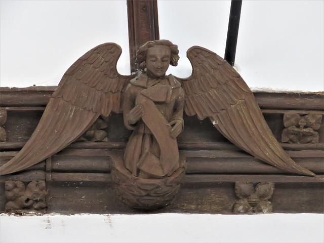 mere church, wilts , roof angel, c16 (1)