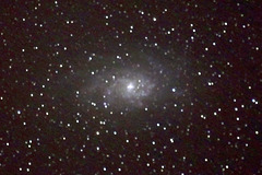 Spiral galaxy M33 (view on black)
