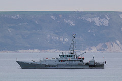 HMC Vigilant in Weymouth Bay