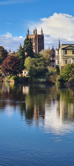 Hereford Cathedral and River Wye