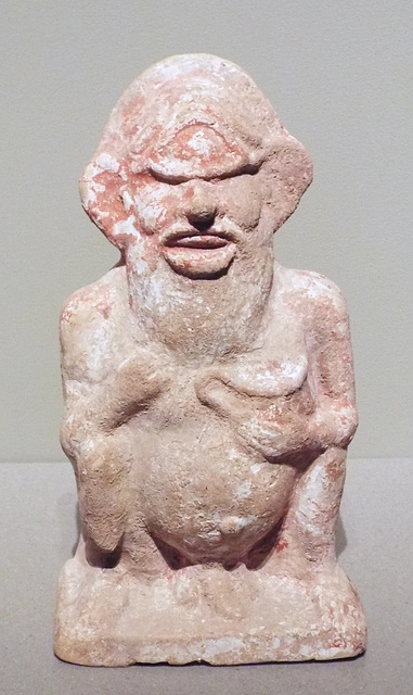 Terracotta Statuette of Polyphemus Squatting on his Heels in the Boston Museum of Fine Arts, January 2018