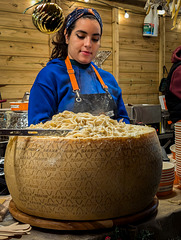 Cheesy pasta at Leicester square