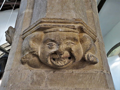 middleton stoney church, oxon (8) c14 corbel on s. arcade