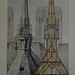 Flèche de la cathédrale de Reims.