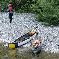 canoë à Crest sur la rivière Drôme