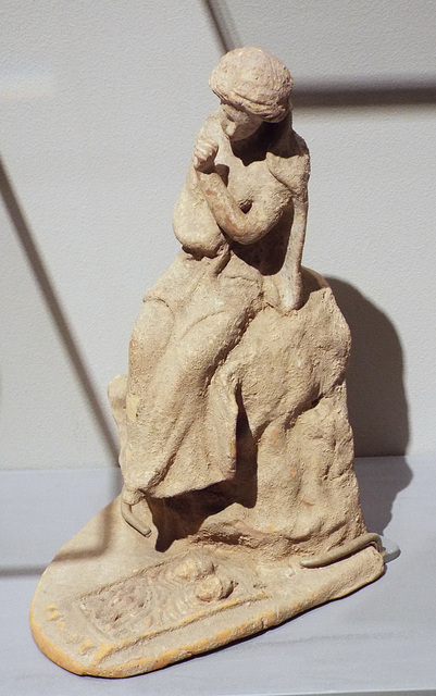 Mother with Infant Twins Terracotta Figurine in the Boston Museum of Fine Arts, January 2018