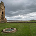 Flint castle with its well
